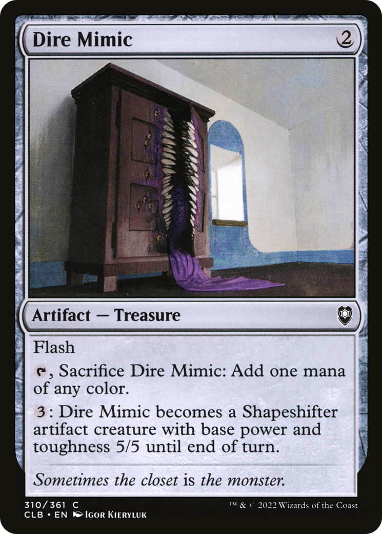 Dire Mimic (CLB-310)  Foil - Commander Legends: Battle for Baldur's Gate