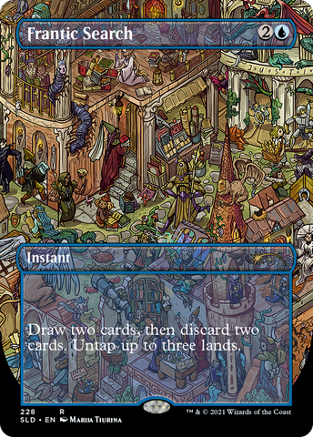 Frantic Search (SLD-228)  Foil - Secret Lair Drop (Borderless)