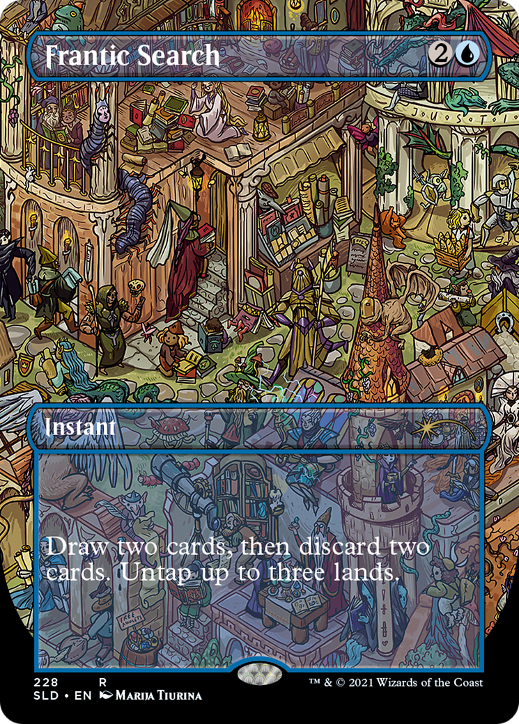Frantic Search (SLD-228)  Foil - Secret Lair Drop (Borderless)