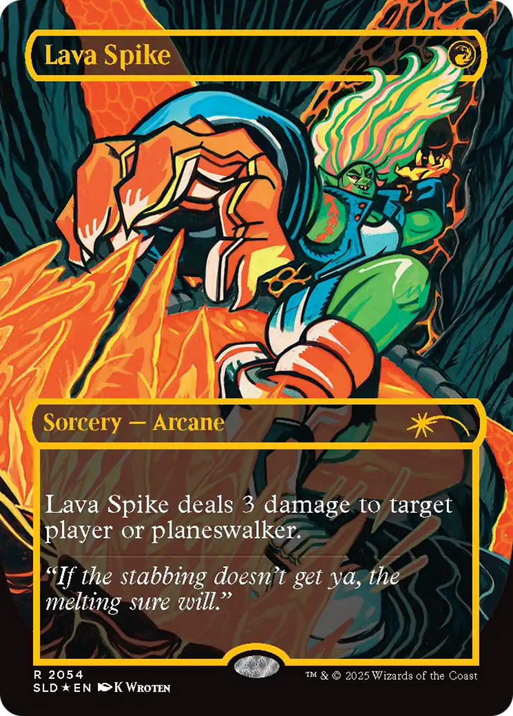 Lava Spike (SLD-2054) - Secret Lair Drop (Borderless) Foil