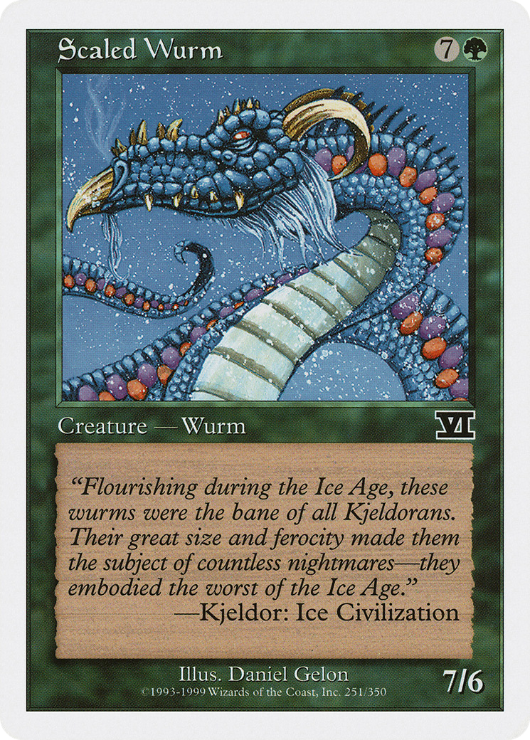 Scaled Wurm (6ED-251)  - Classic Sixth Edition