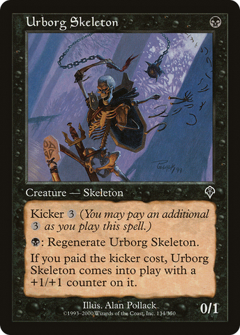 Urborg Skeleton (INV-134) - Invasion Foil