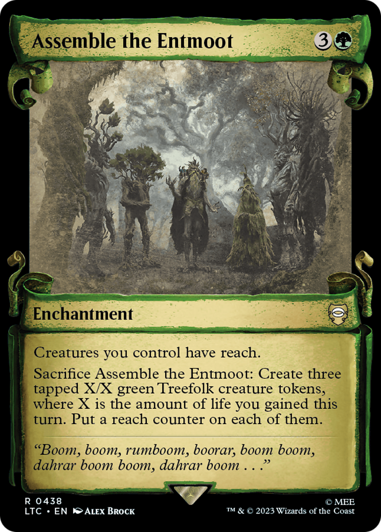 Assemble the Entmoot (Showcase Scrolls) (LTC-438)  Foil - Tales of Middle-earth Commander: (Showcase)