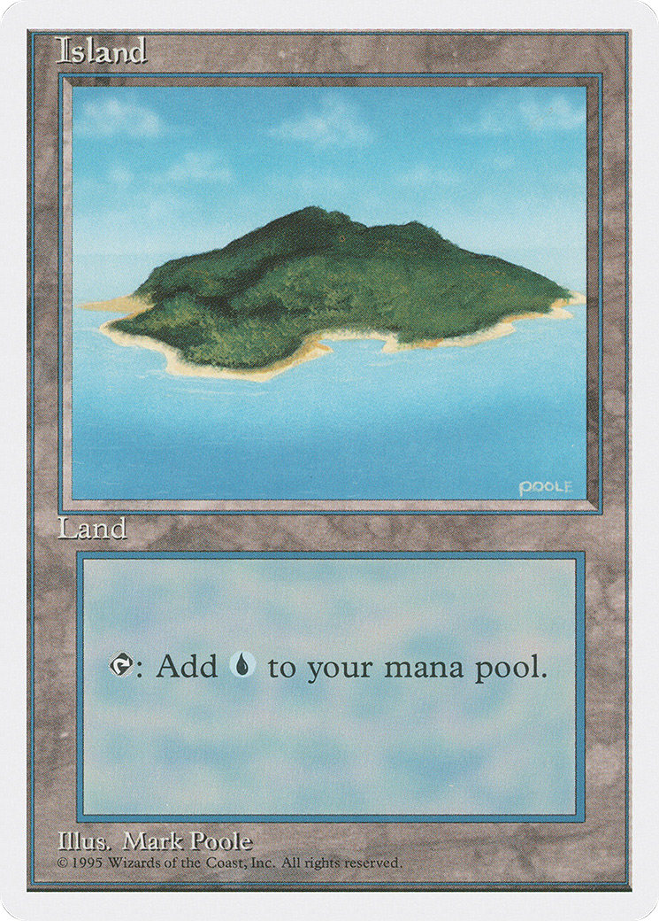 Island (B) (4ED-178)  - Fourth Edition