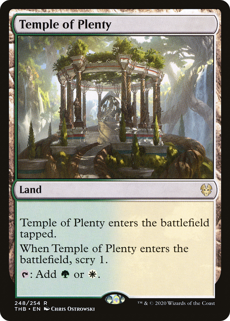 Temple of Plenty (THB-248)  Foil - Theros Beyond Death