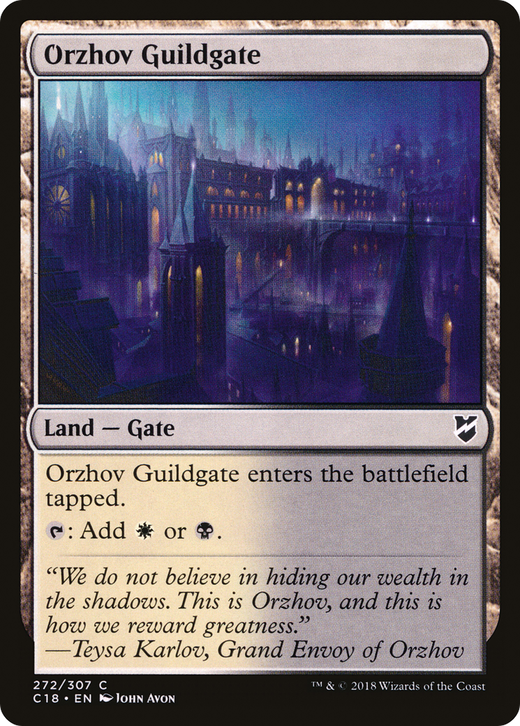 Orzhov Guildgate (C18-272)  - Commander 2018