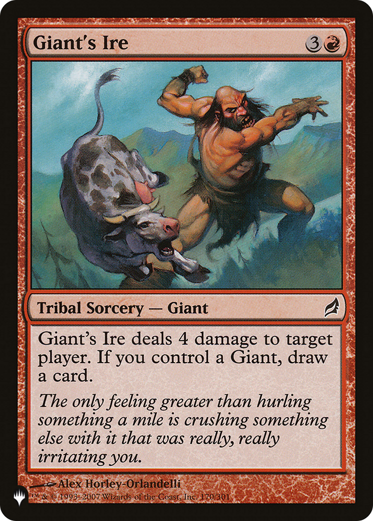 Giant's Ire (LIST-LRW-170)  - The List