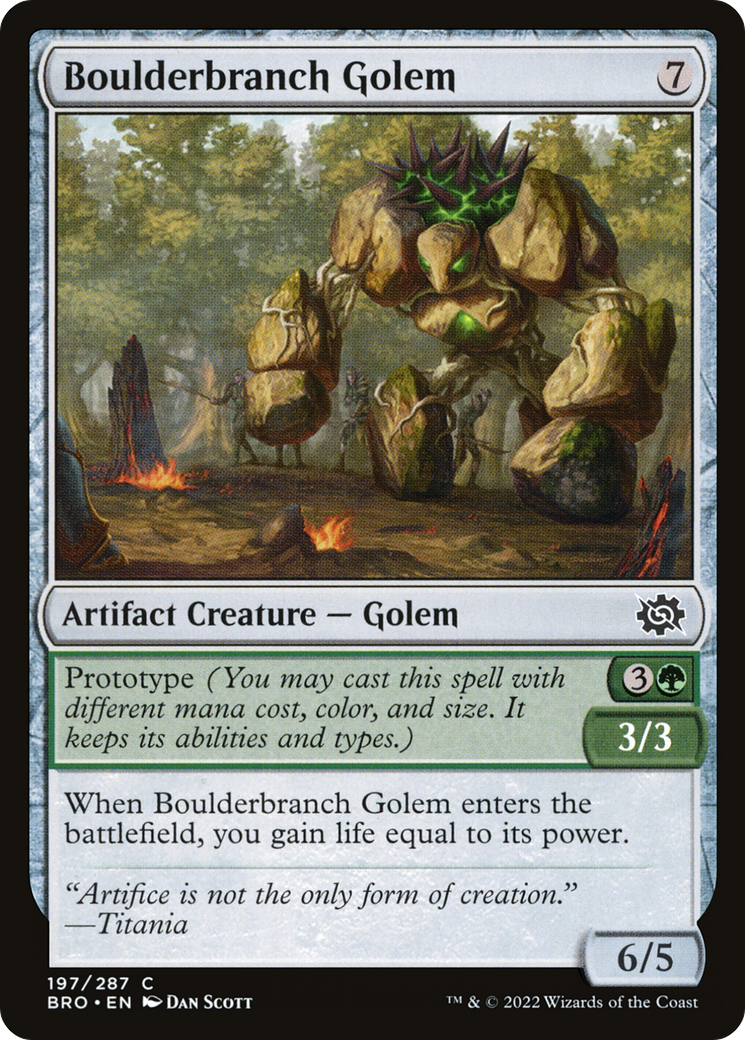 Boulderbranch Golem (BRO-197)  - The Brothers' War