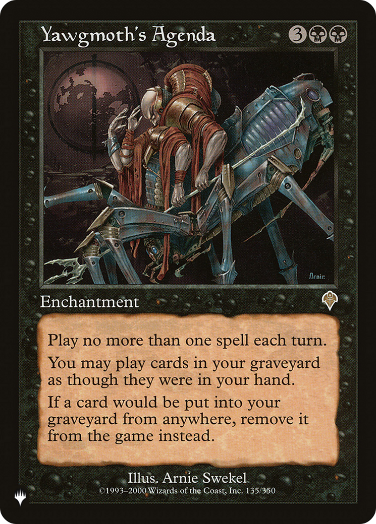 Yawgmoth's Agenda (LIST-INV-135)  - The List
