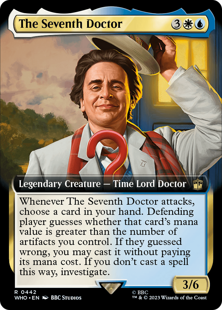 The Seventh Doctor (Extended Art) (WHO-442)  Foil - Doctor Who: (Extended Art)