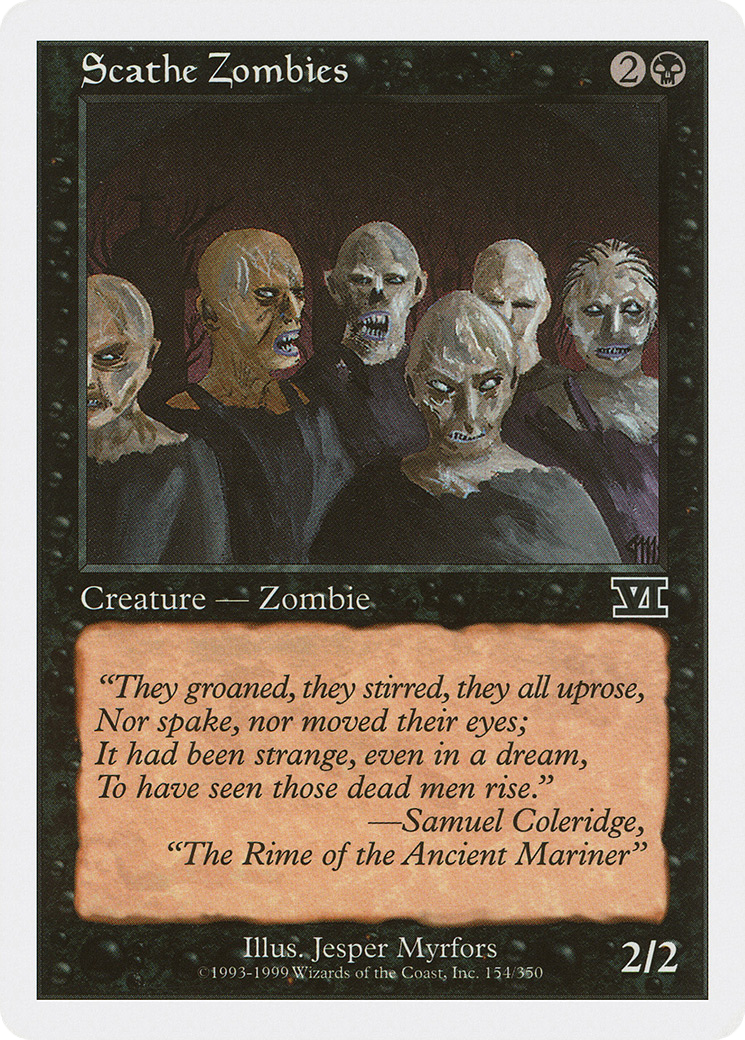 Scathe Zombies (6ED-154)  - Classic Sixth Edition