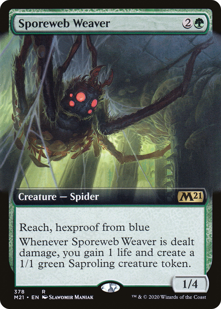 Sporeweb Weaver (Extended Art) (M21-378)  Foil - Core Set 2021: (Extended Art)