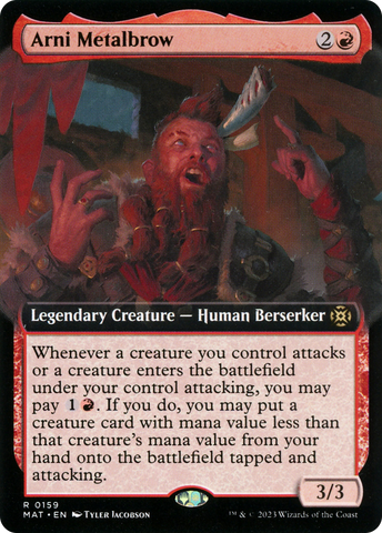 Arni Metalbrow (Extended Art) (MAT-159)  Foil - March of the Machine: The Aftermath: (Extended Art)