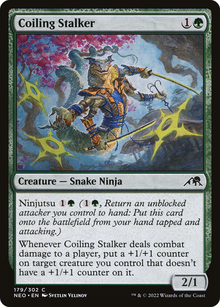 Coiling Stalker (NEO-179)  - Kamigawa: Neon Dynasty