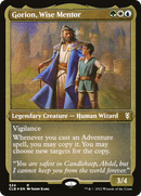 Gorion, Wise Mentor (CLB-534)  Etched Foil - Commander Legends: Battle for Baldur's Gate