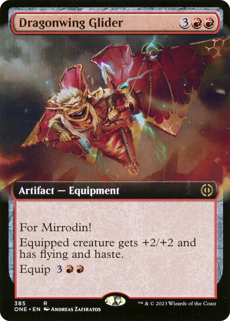 Dragonwing Glider (Extended Art) (ONE-385)  - Phyrexia: All Will Be One: (Extended Art)