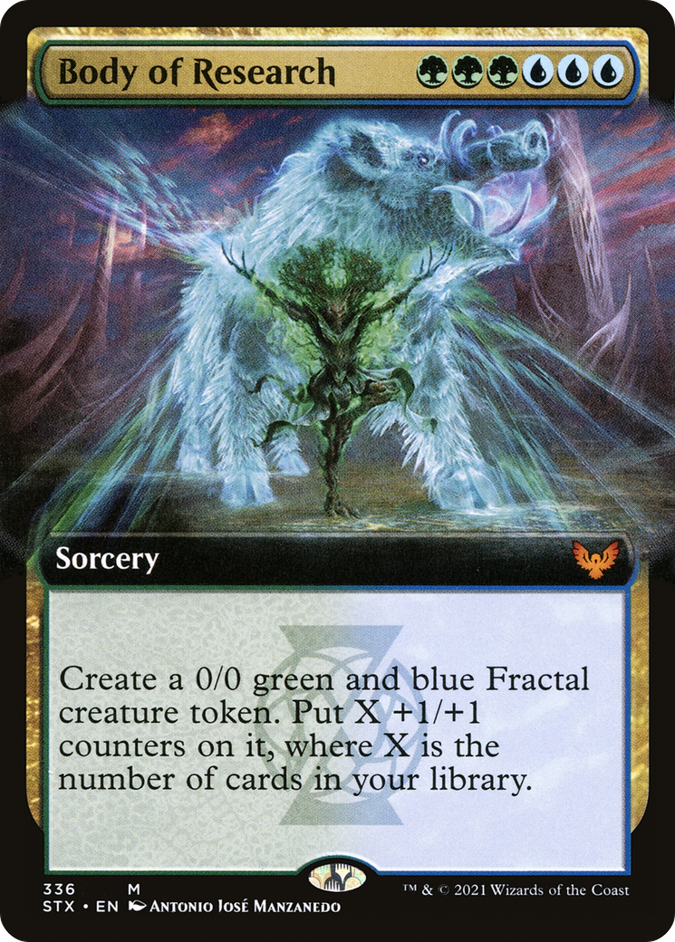 Body of Research (Extended Art) (STX-336)  Foil - Strixhaven: School of Mages: (Extended Art)