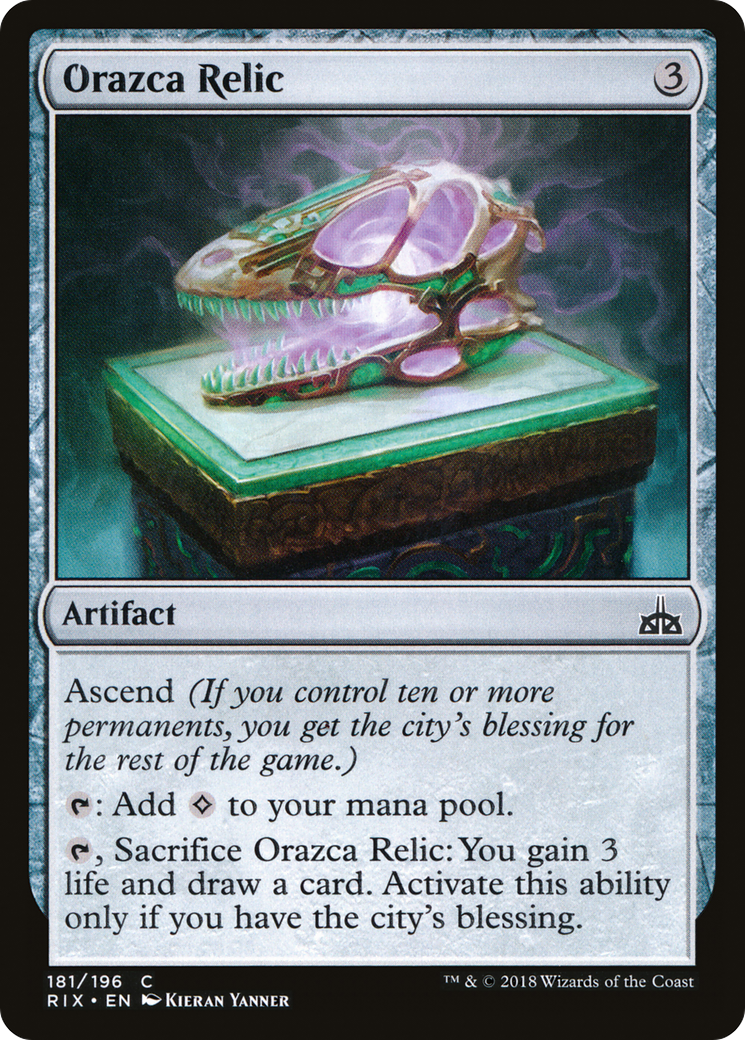 Orazca Relic (RIX-181)  Foil - Rivals of Ixalan