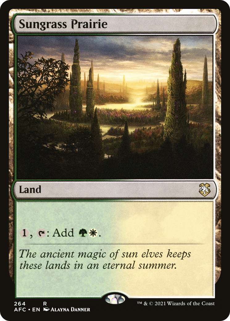 Sungrass Prairie (AFC-264)  - Forgotten Realms Commander