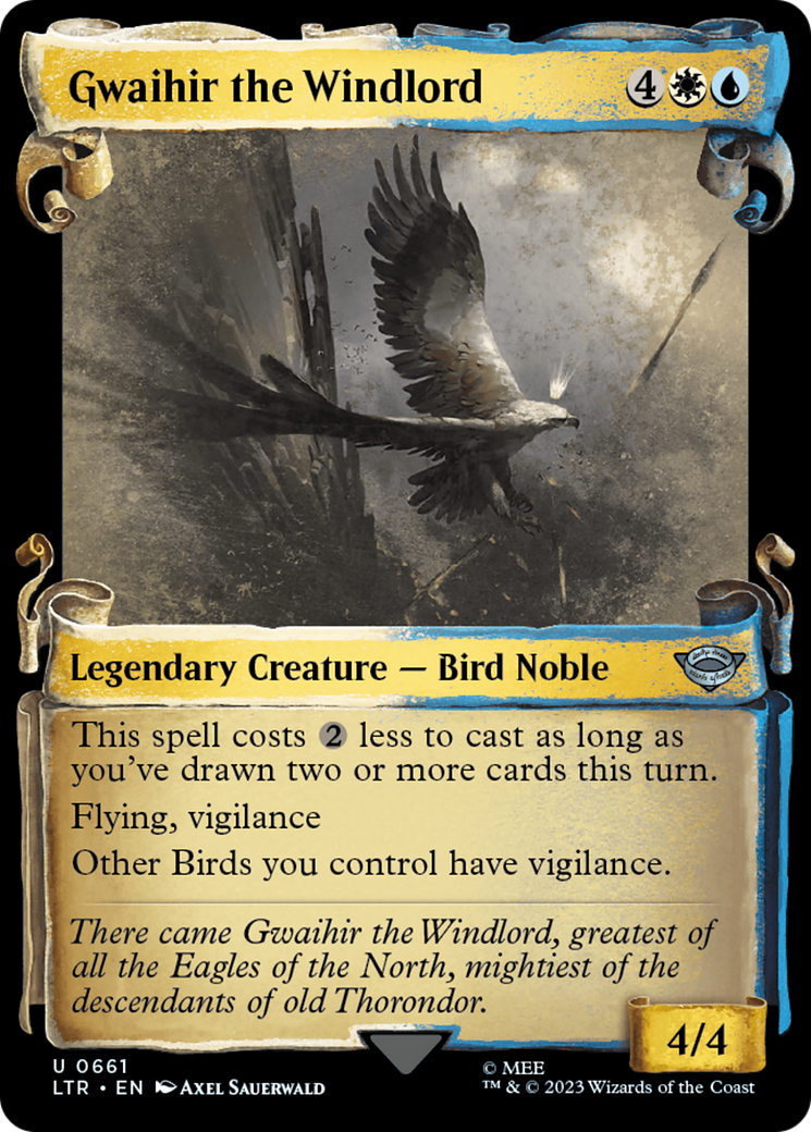 Gwaihir the Windlord (Showcase Scrolls) (LTR-661)  Foil - The Lord of the Rings: Tales of Middle-earth: (Showcase)