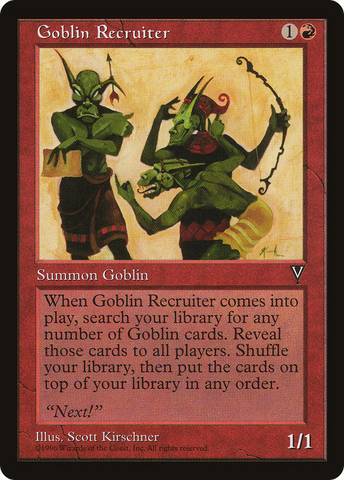Goblin Recruiter (VIS-)  - Visions