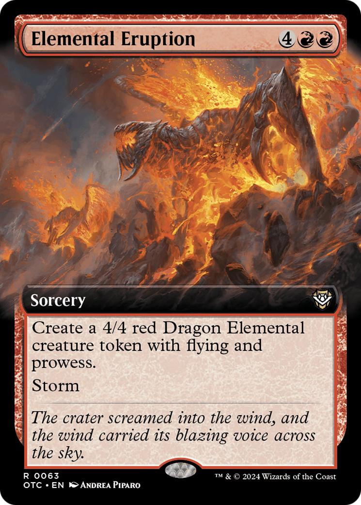 Elemental Eruption (Extended Art) (OTC-063)  - Outlaws of Thunder Junction Commander: (Extended Art)
