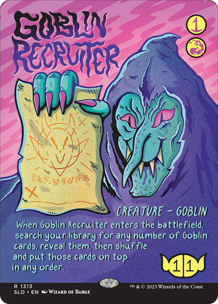 Goblin Recruiter (SLD-1313)  - Secret Lair Drop (Borderless)