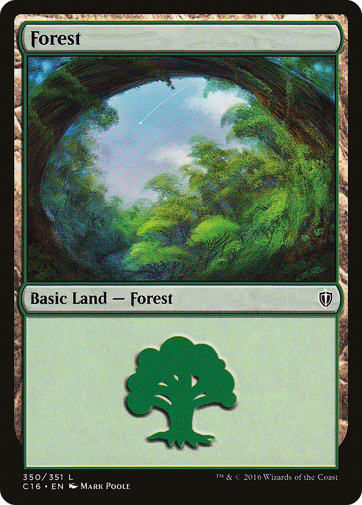 Forest (350) (C16-350)  - Commander 2016