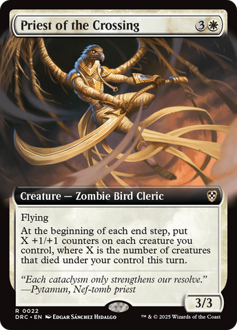 Priest of the Crossing (Extended Art) (DRC-022)  - Commander: Aetherdrift: (Extended Art)