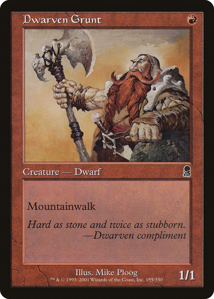 Dwarven Grunt (ODY-185)  - Odyssey