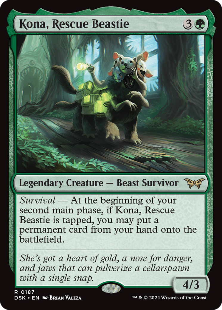 Kona, Rescue Beastie (0187) (DSK-187)  - Duskmourn: House of Horror