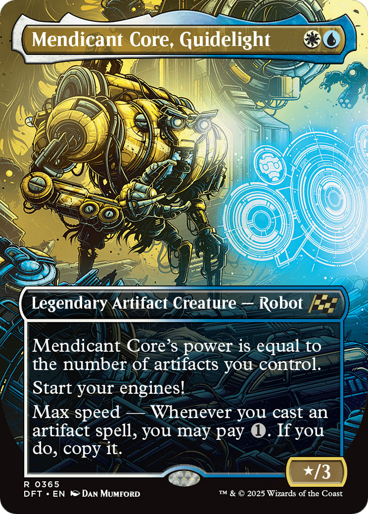 Mendicant Core, Guidelight (Borderless) (DFT-365) - Aetherdrift (Borderless) Foil