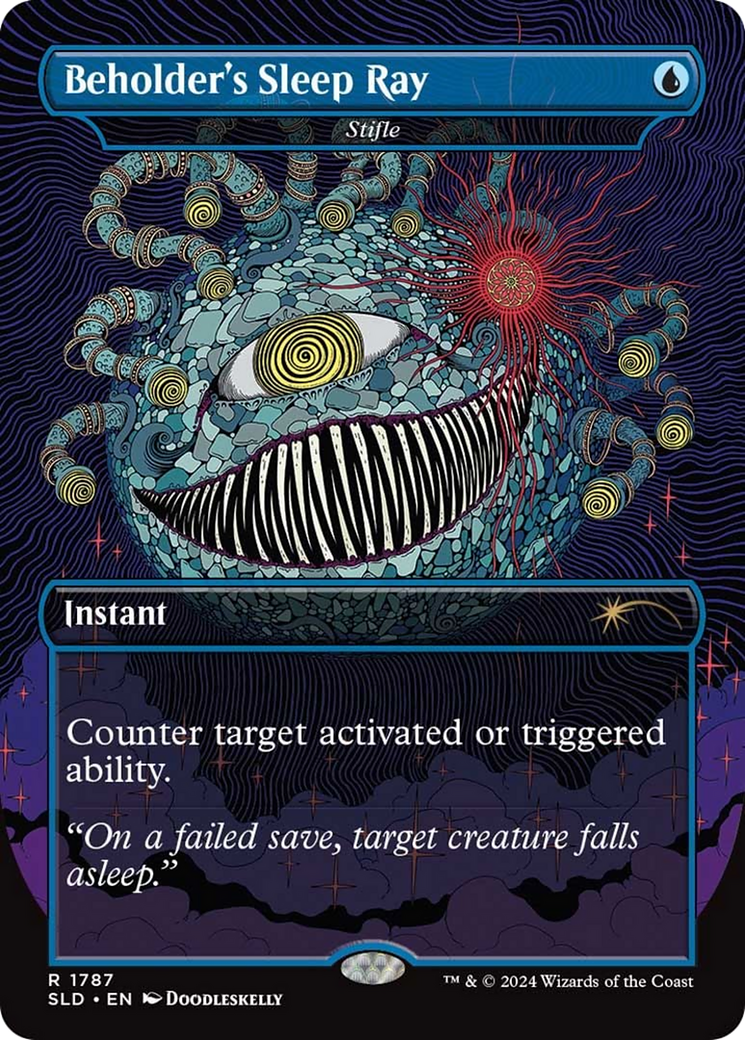 Stifle (SLD-1787) - Secret Lair Drop / Beholder's Sleep Ray (Borderless)