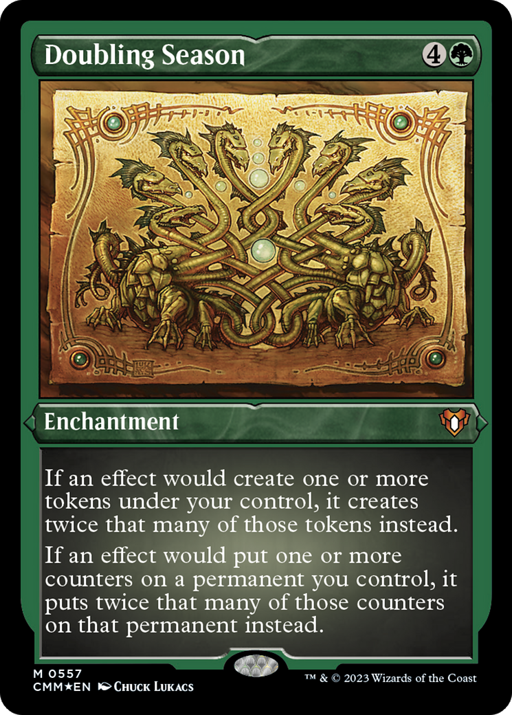 Doubling Season (CMM-557)  Etched Foil - Commander Masters