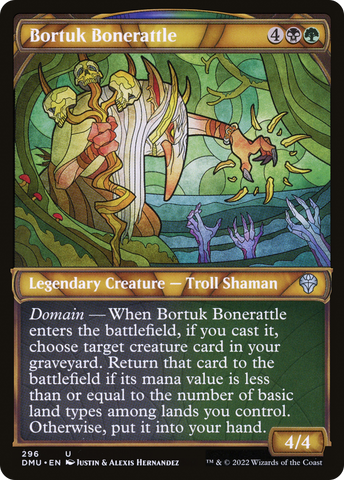 Bortuk Bonerattle (Showcase) (DMU-296)  Foil - Dominaria United: (Showcase)
