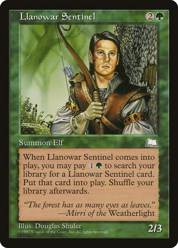Llanowar Sentinel (WTH-)  - Weatherlight
