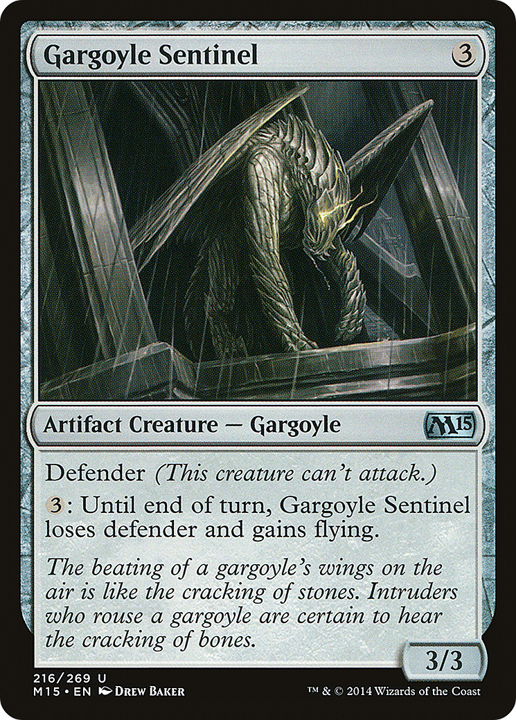Gargoyle Sentinel (M15-216)  Foil - Magic 2015