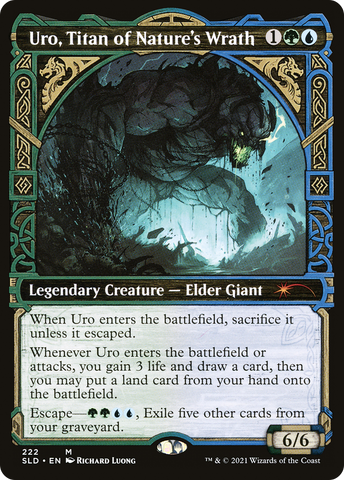 Uro, Titan of Nature's Wrath (SLD-222)  Foil - Secret Lair Drop: (Showcase)