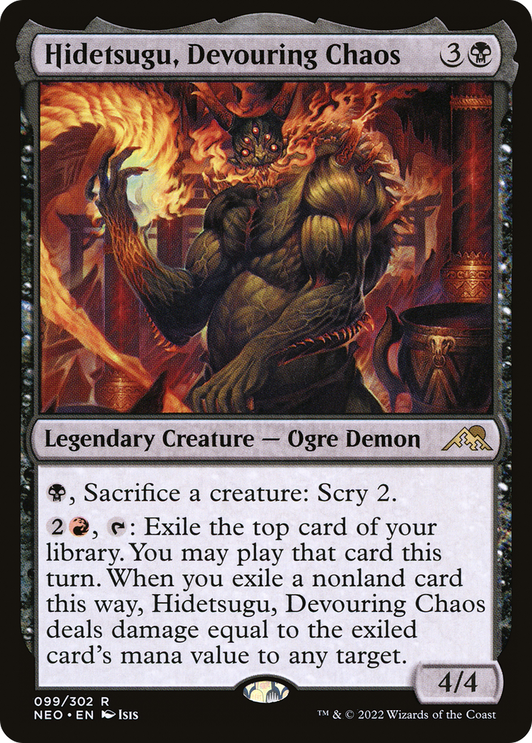 Hidetsugu, Devouring Chaos (NEO-099)  - Kamigawa: Neon Dynasty