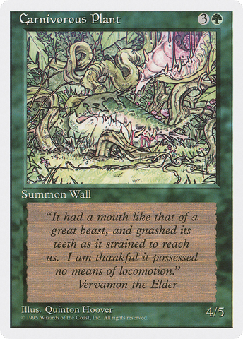 Carnivorous Plant (4ED-)  - Fourth Edition