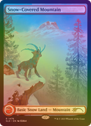 Snow-Covered Mountain (1476) (Rainbow Foil) (SLD-1476)  Foil - Secret Lair Drop: (Full Art)