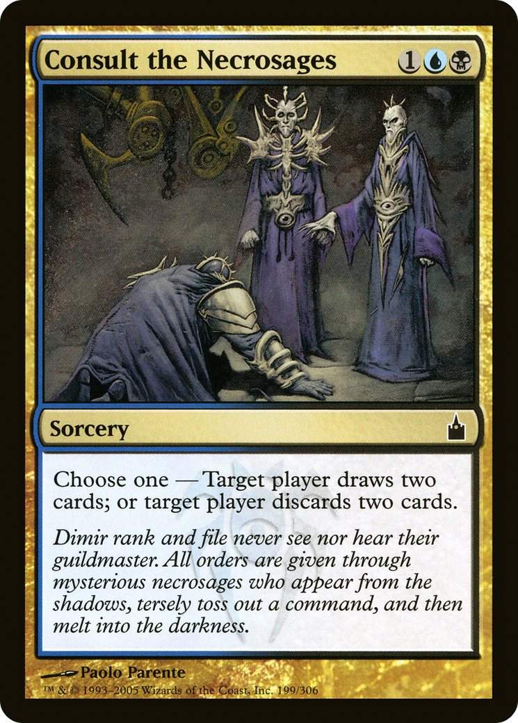 Consult the Necrosages (RAV-199)  Foil - Ravnica: City of Guilds