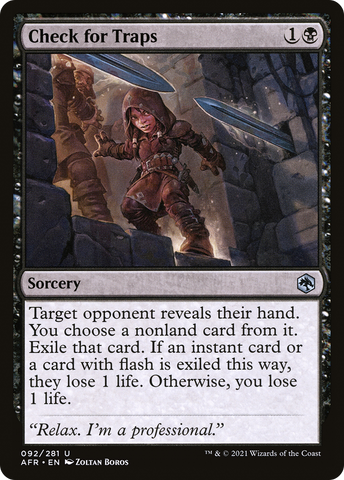 Check for Traps (AFR-092)  Foil - Adventures in the Forgotten Realms