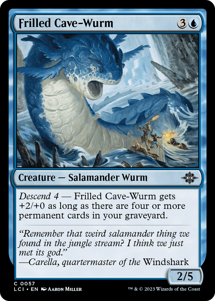 Frilled Cave-Wurm (LCI-057)  - The Lost Caverns of Ixalan