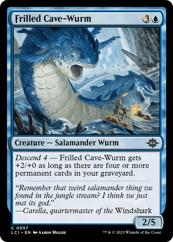 Frilled Cave-Wurm (LCI-057)  - The Lost Caverns of Ixalan
