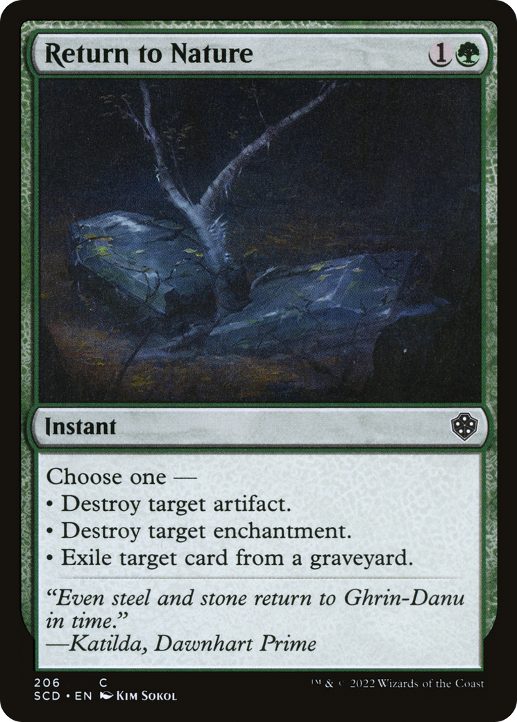 Return to Nature (SCD-206)  - Starter Commander Decks