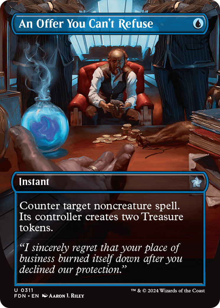 An Offer You Can't Refuse (Borderless) (FDN-311)  Foil - Foundations