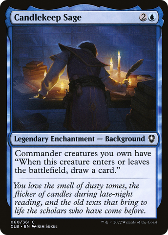 Candlekeep Sage (CLB-060)  - Commander Legends: Battle for Baldur's Gate