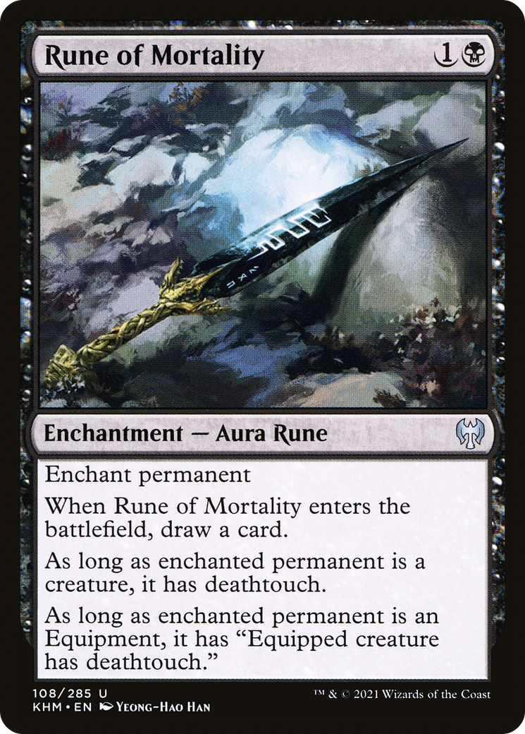 Rune of Mortality (KHM-108)  - Kaldheim