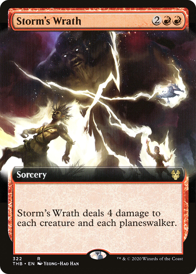 Storm's Wrath (Extended Art) (THB-322)  - Theros Beyond Death: (Extended Art)